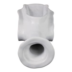 DAWSONWELL WHITE VASE 14 (IN) 7
