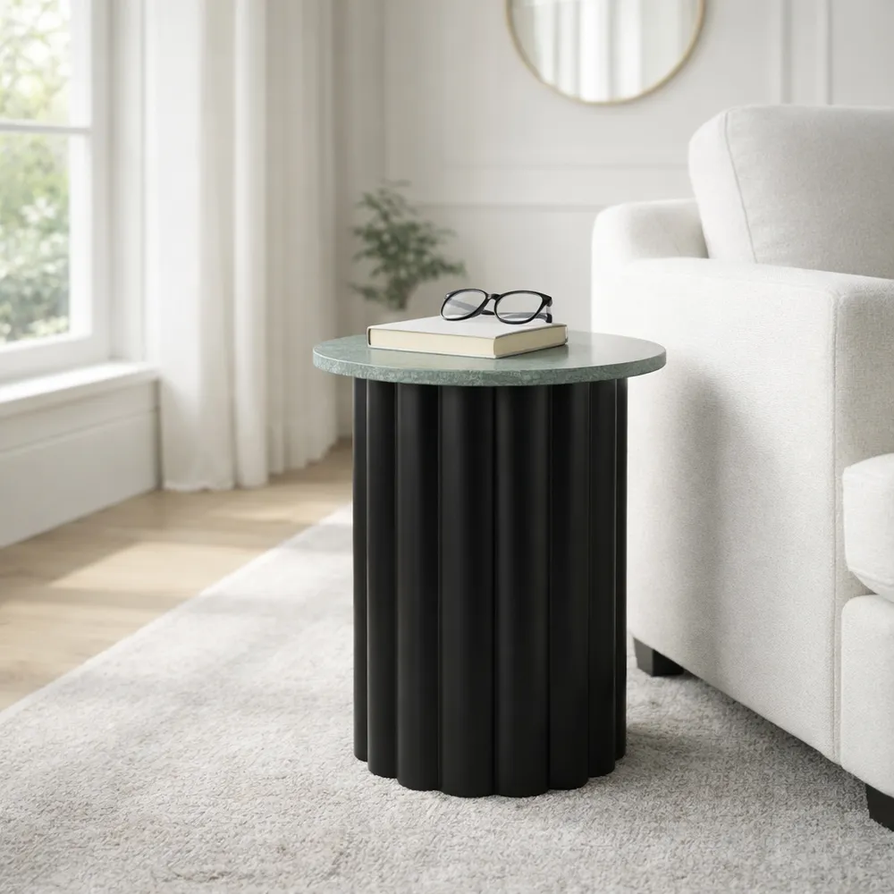 DOUGALWORTH BLACK TABLE 20 (IN)