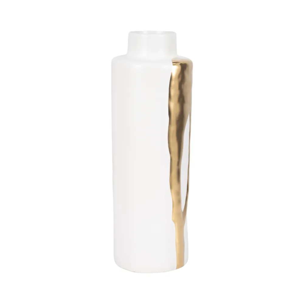 JUNEROSE WHITE VASE 20 (IN)
