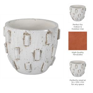 DEVONFORD WHITE PLANTER 10 (IN) 11