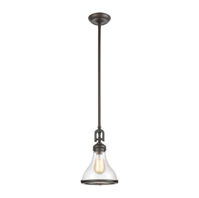 Rutherford 9″ Wide 1-Light Mini Pendant - Oil Rubbed Bronze