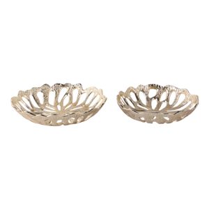 PEYTONWOOD SET OF 2 GOLD BOWLS 3 (IN) 1