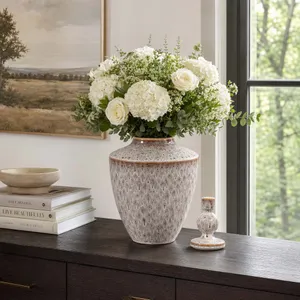 LINTONLAKE WHITE VASE 18 (IN) 12