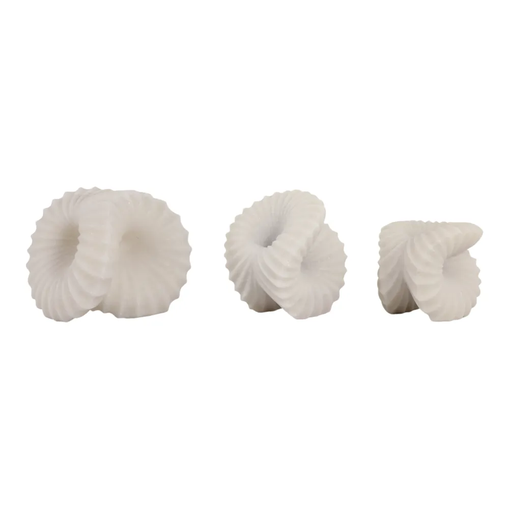 COLEMILL SET OF 3 WHITE DECOR 6 (IN)