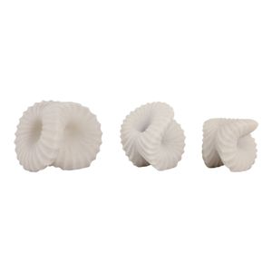 COLEMILL SET OF 3 WHITE DECOR 6 (IN) 3