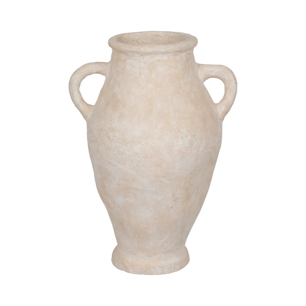 NATESTONE WHITE VASE 31 (IN)