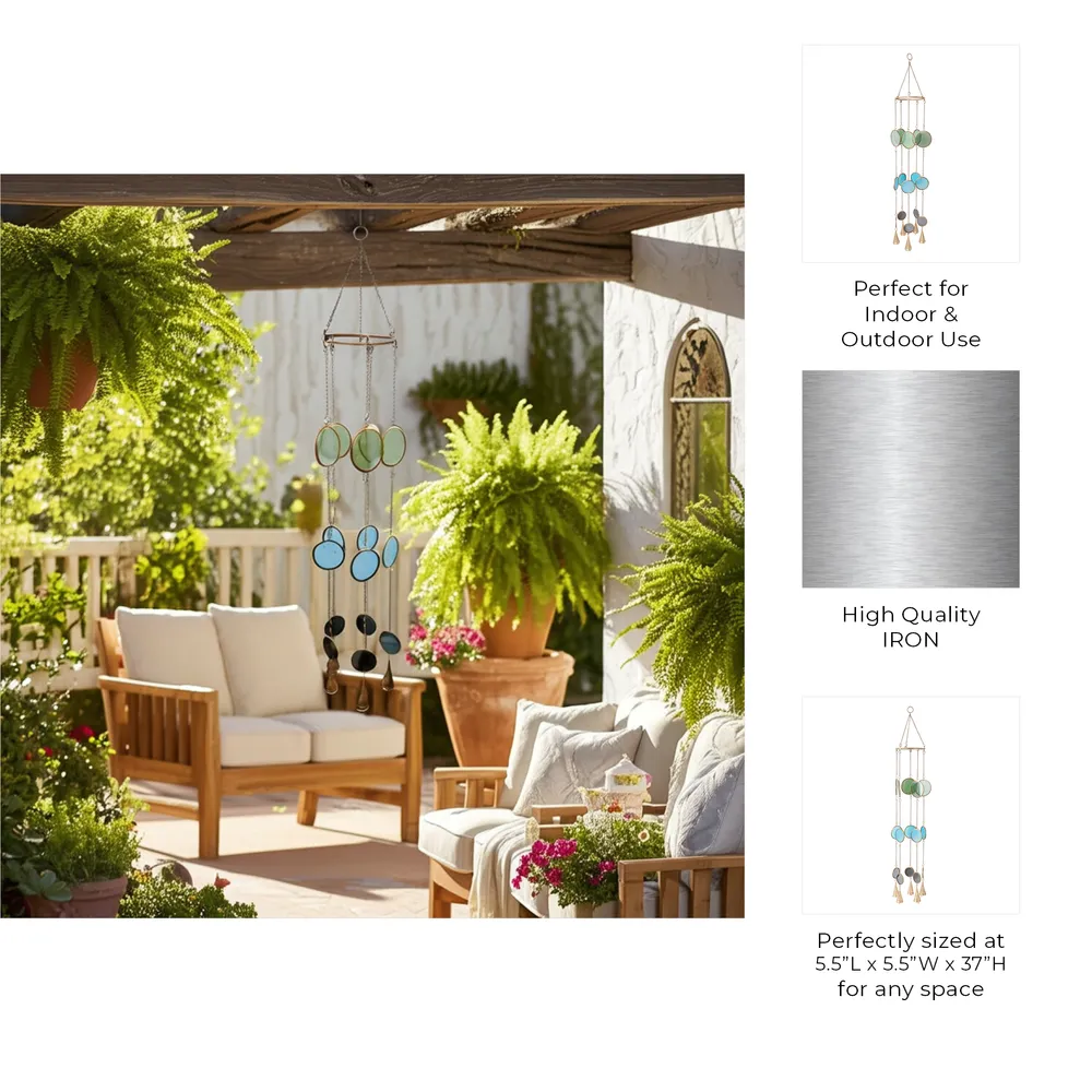 CASPERROSE GOLD WIND CHIME 37 (IN)