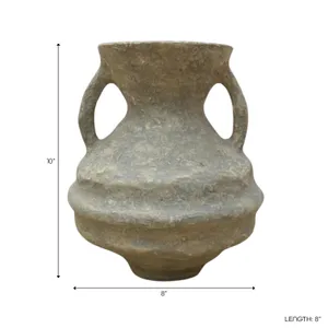 FERRIS TAUPE VASE 10 (IN) 10