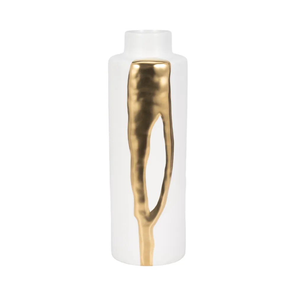 JUNEROSE WHITE VASE 20 (IN)