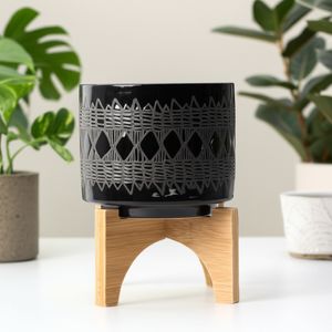 DREWSIDE BLACK PLANTER 6 (IN) 13