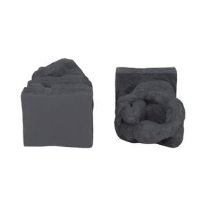 WILSONWORTH SET OF 2 BLACK BOOKENDS 7 (IN) 7