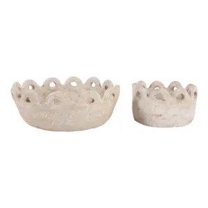 CALEBROOK SET OF 2 IVORY BOWLS 6 (IN) 5