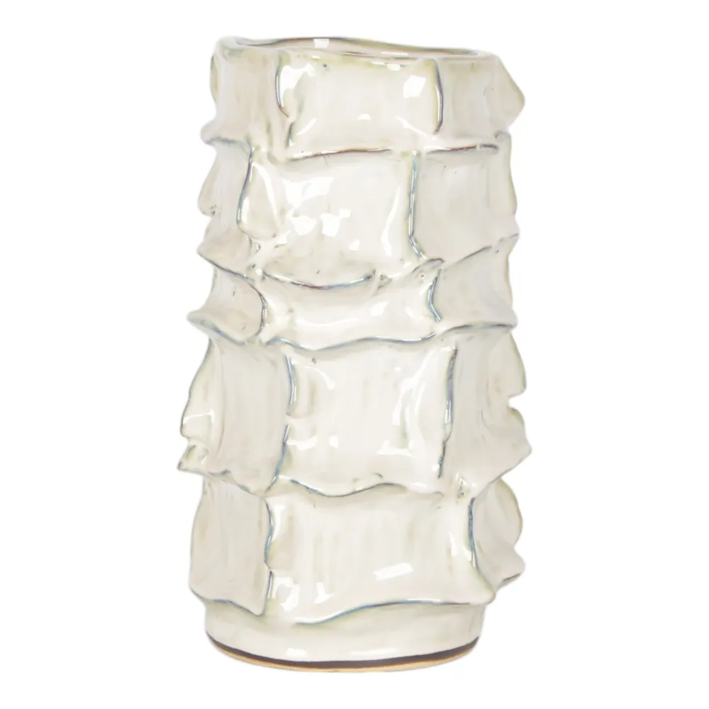 ELMSHAW WHITE VASE 13 (IN)