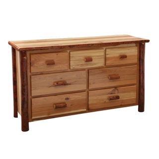 Hickory Log Seven Drawer Dresser - Slate - Premium Line