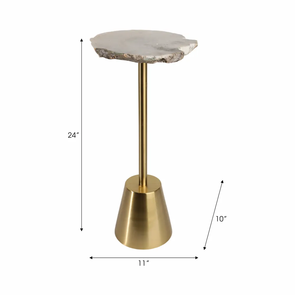 GASTONLEY GOLD TABLE 24 (IN)