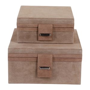 DEANLAND SET OF 2 TAN BOXES 5 (IN) 1