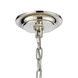 Rapid Pulse 20'' Wide 3-Light Chandelier - Polished Nickel 3