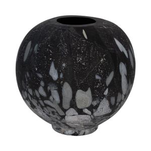 LAYLAHOLM GRAY GLASS VASE 14 (IN) 4