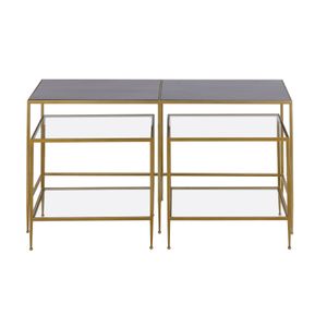 Carrick Nesting Console Table - Set of 3 Dark Mahogany 1