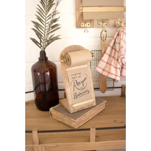 Wooden Table Top Note Roll 3