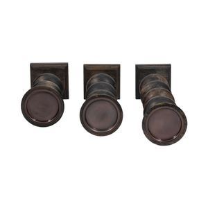 JULIANROSE SET OF 3 BLACK CANDLESTICK 23 (IN) 6