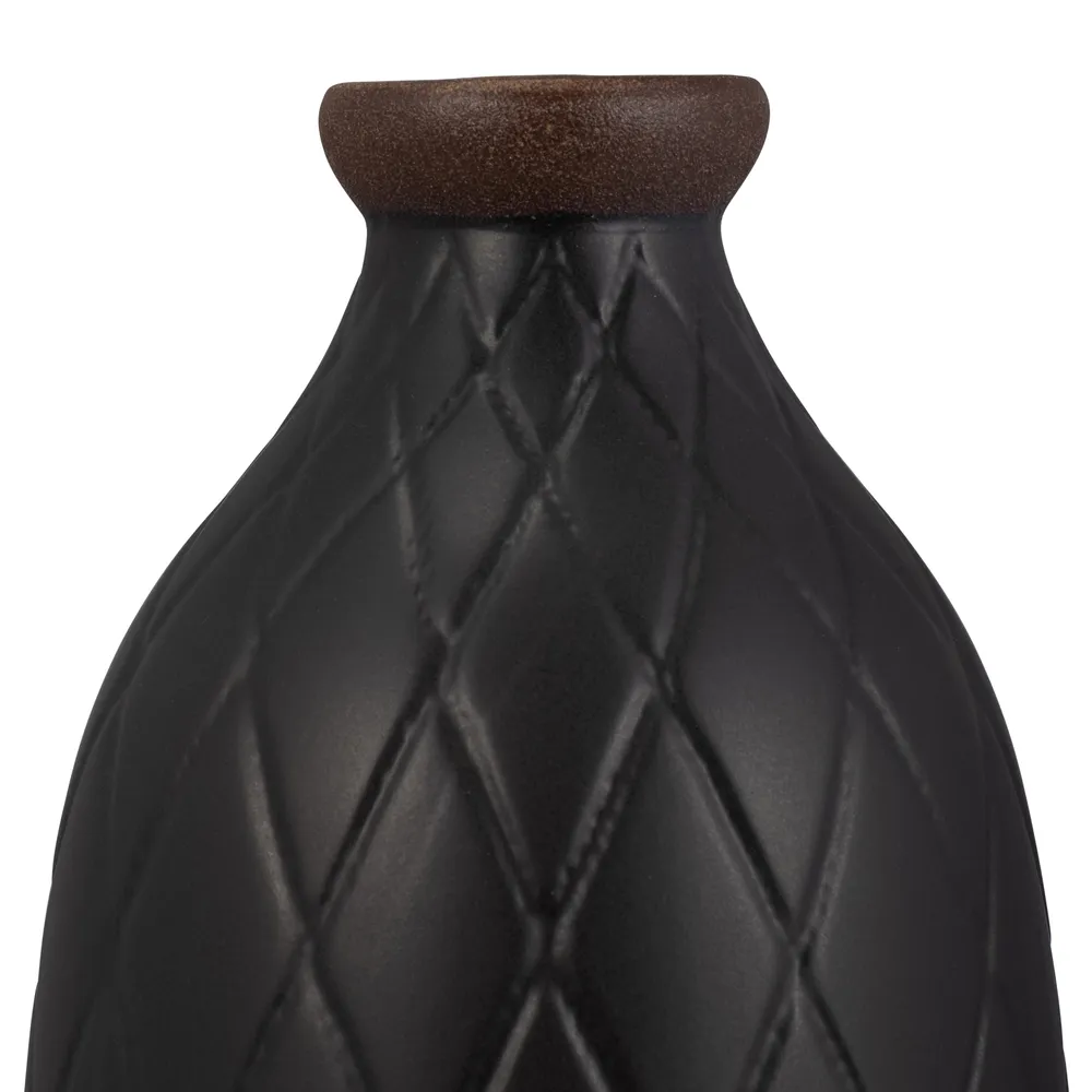 EMMONSFORD BLACK VASE 16 (IN)