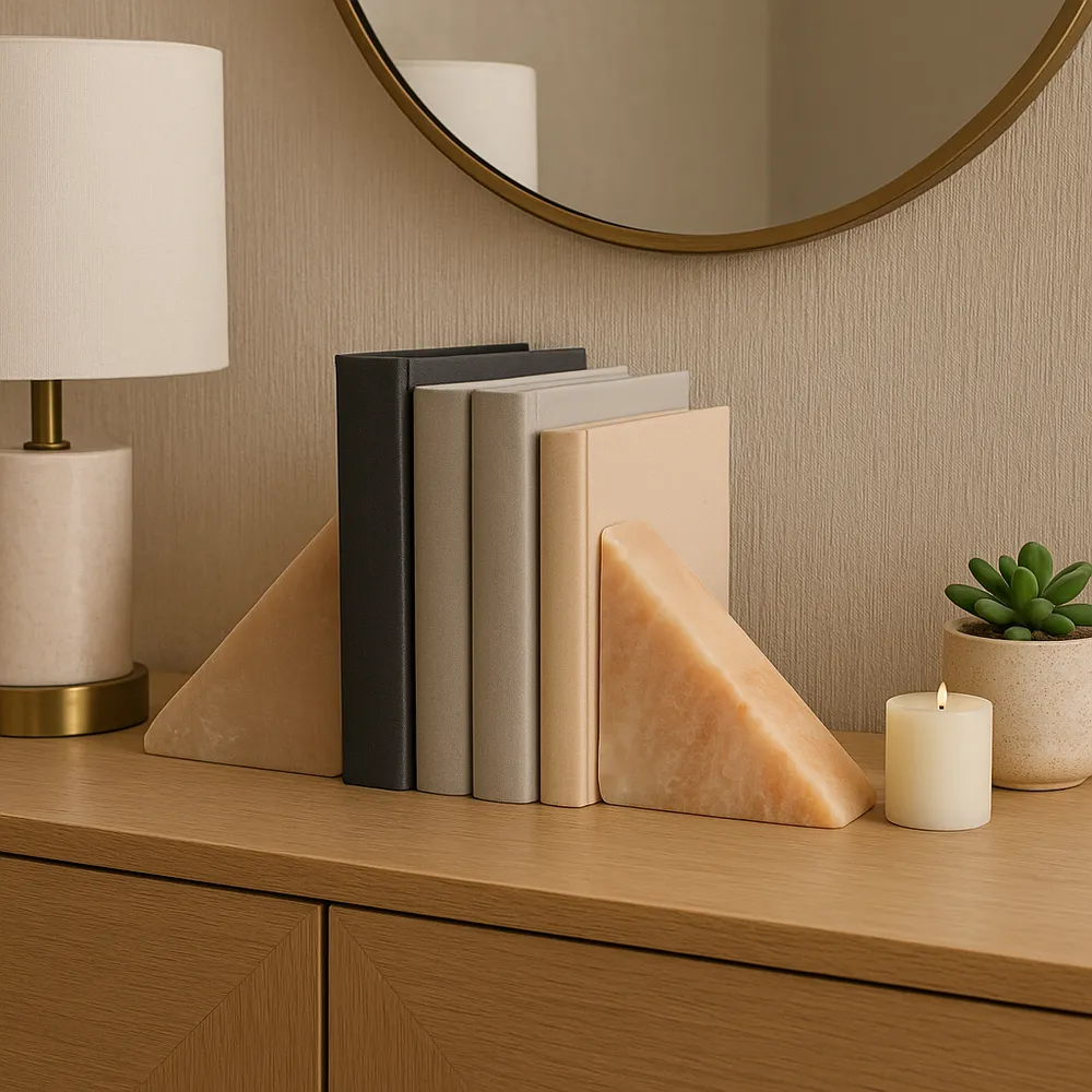EMORYWORTH SET OF 2 ORANGE BOOKENDS 5 (IN)