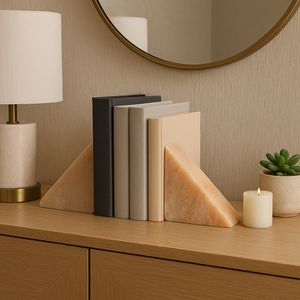 EMORYWORTH SET OF 2 ORANGE BOOKENDS 5 (IN) 11