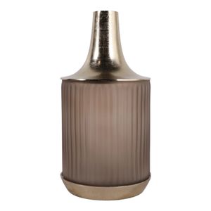 FORDFORD GRAY GLASS VASE 15 (IN) 1