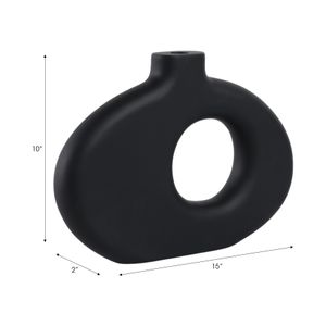 GRIFFINMOOR BLACK VASE 10 (IN) 10