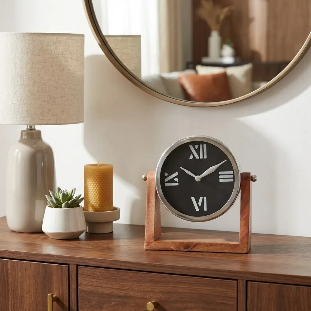 CELIAROSE BLACK CLOCK 9 (IN)