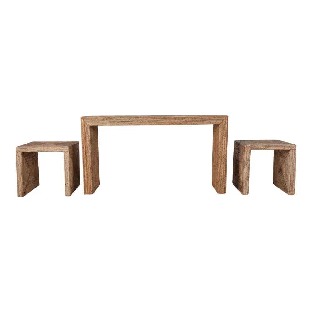 WARRENWORTH SET OF 3 TAN CONSOLES 55 (IN)