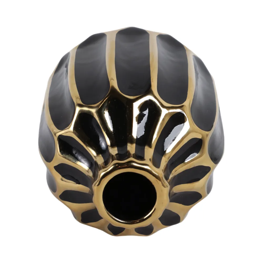 CALVINHAM BLACK VASE 8 (IN)