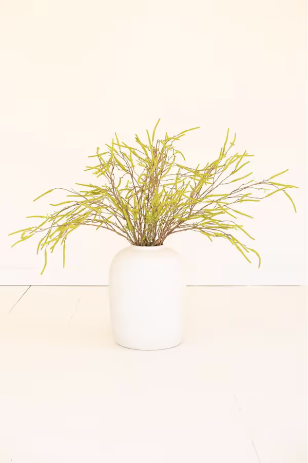 Artificial Green Willow Flowers Spray