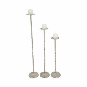 BREEFIELD SET OF 3 SILVER CANDLE HOLDER 40 (IN) 3
