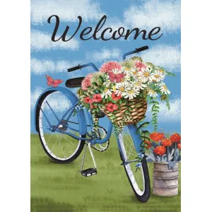 Welcome Bicycle House Flag 28in by 40in 1