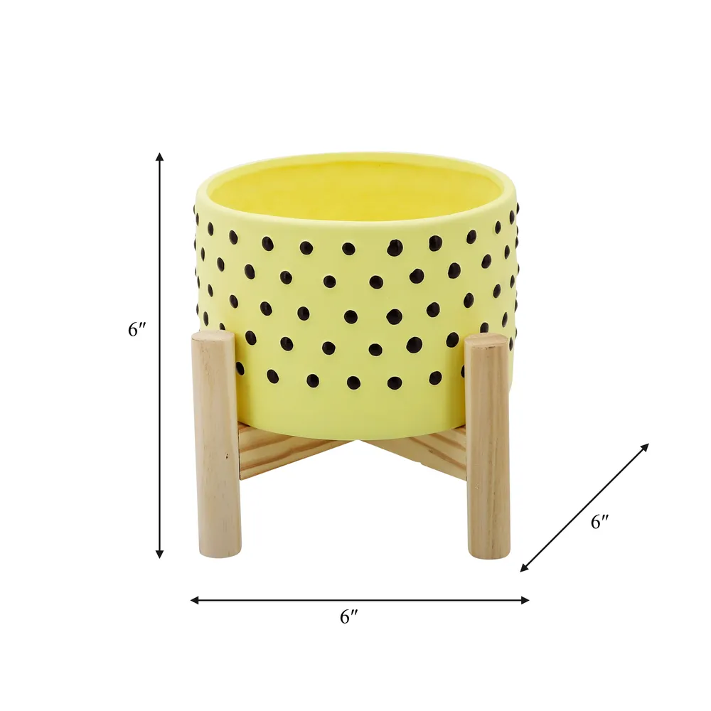 COLECREST YELLOW PLANTER 6 (IN)