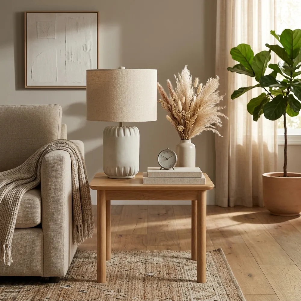 HUNTERRIDGE IVORY LAMP 20 (IN)