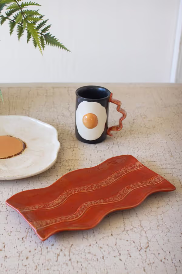 Ceramic Bacon Platter