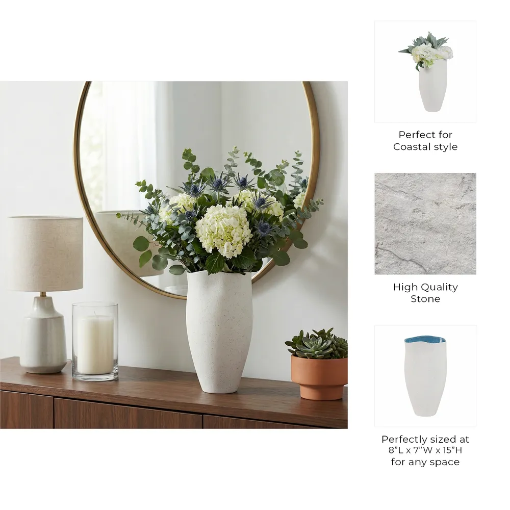 KELSEYLAND WHITE VASE 15 (IN)