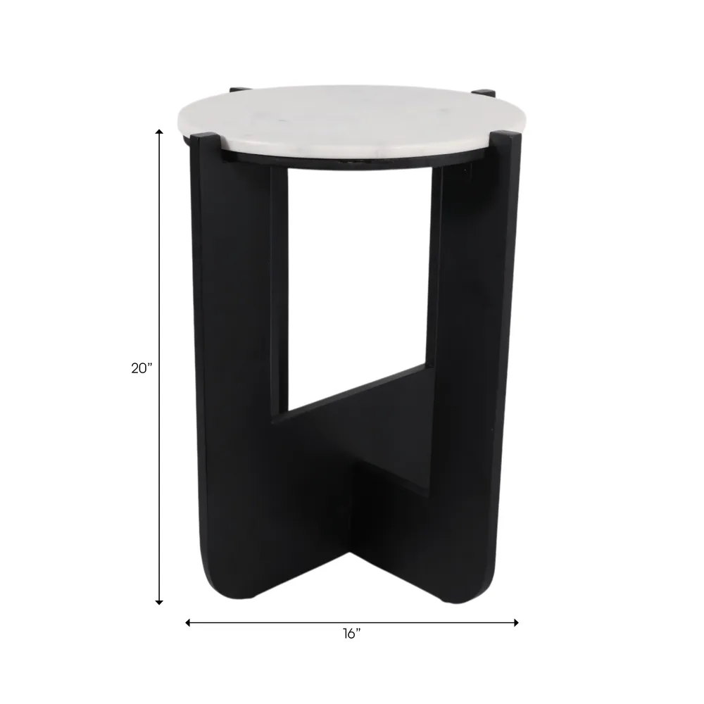 MILLERLEY WHITE TABLE 20 (IN)