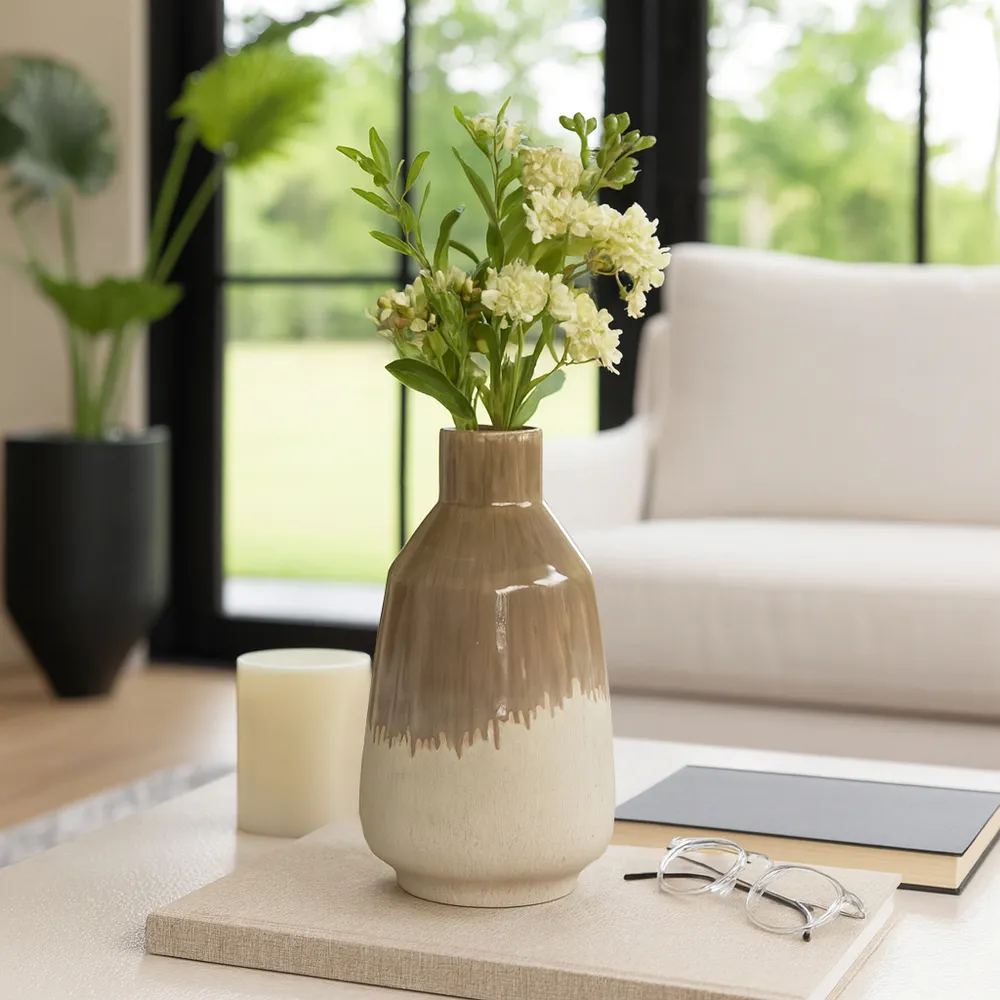SAGEWELL BROWN VASE 14 (IN)