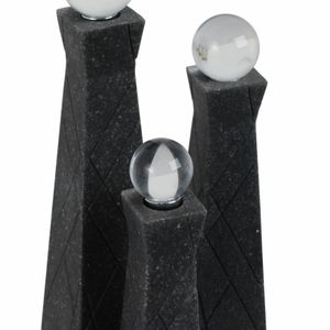 WESTONRUN SET OF 3 BLACK DECOR 14 (IN) 6