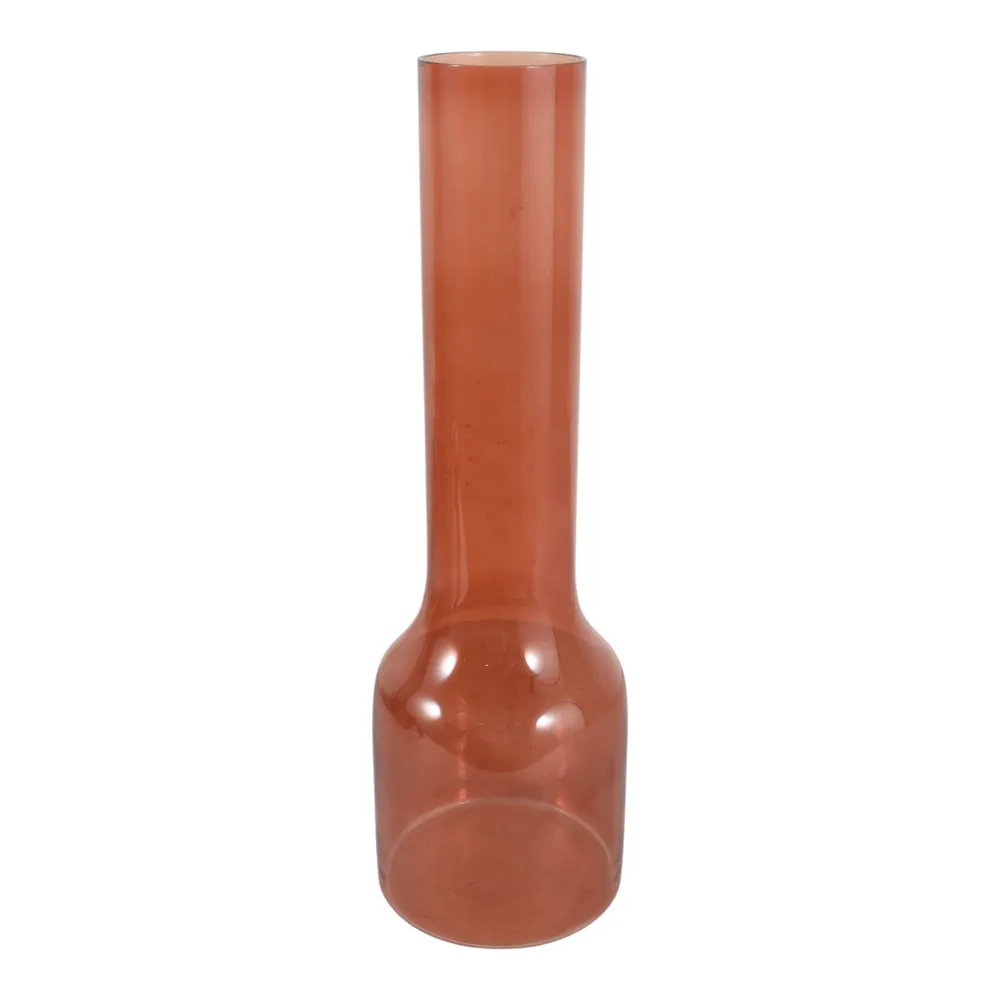 HOLLISBEACH BROWN GLASS VASE 20 (IN)