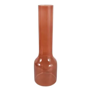 HOLLISBEACH BROWN GLASS VASE 20 (IN) 1
