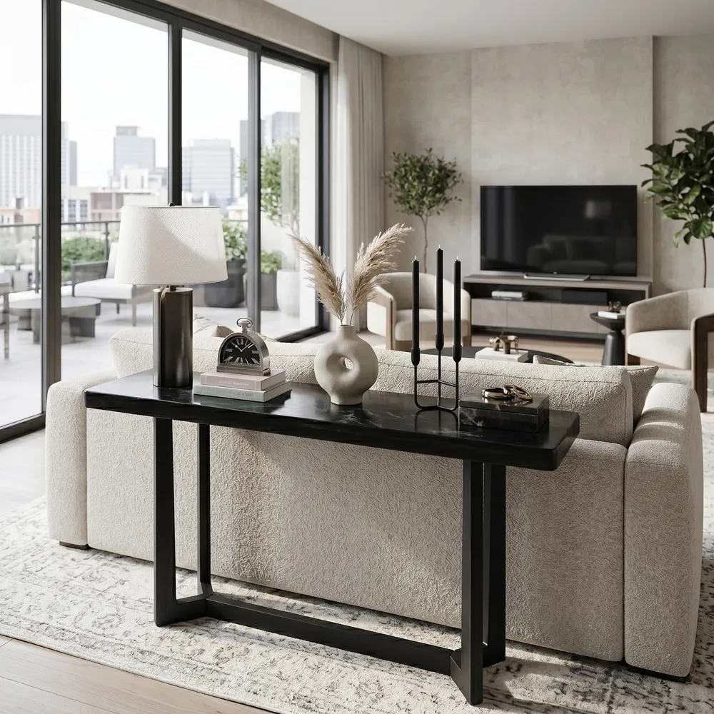 CALESHAW BLACK CONSOLE 31 (IN)