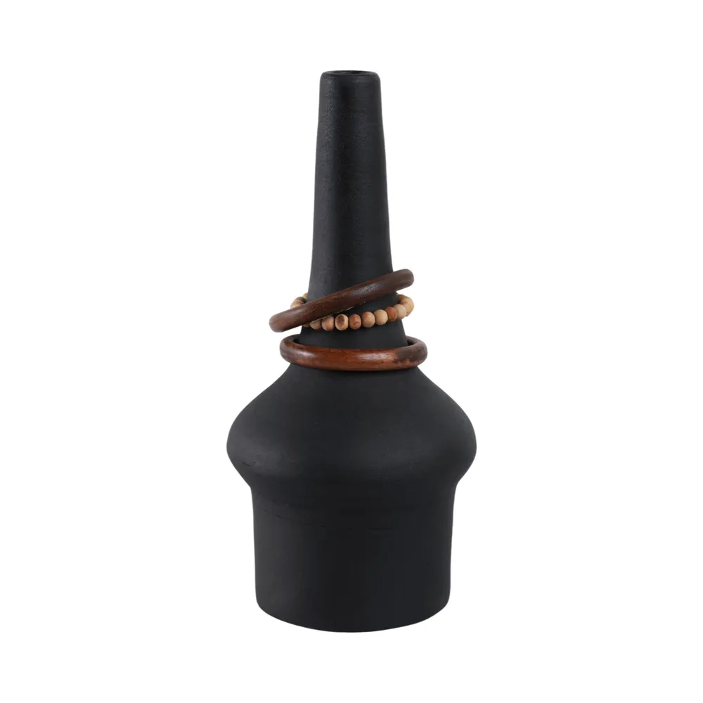 FARROWMILL BLACK VASE 18 (IN)