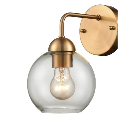 Astoria 9.5'' High 1-Light Sconce - Satin Gold