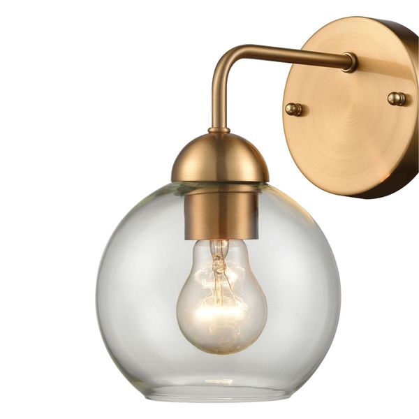 Astoria 9.5'' High 1-Light Sconce - Satin Gold