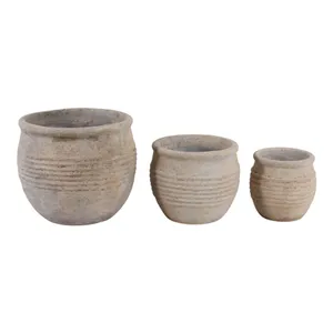 ERINROSE SET OF 3 TAN PLANTER 13 (IN) 5